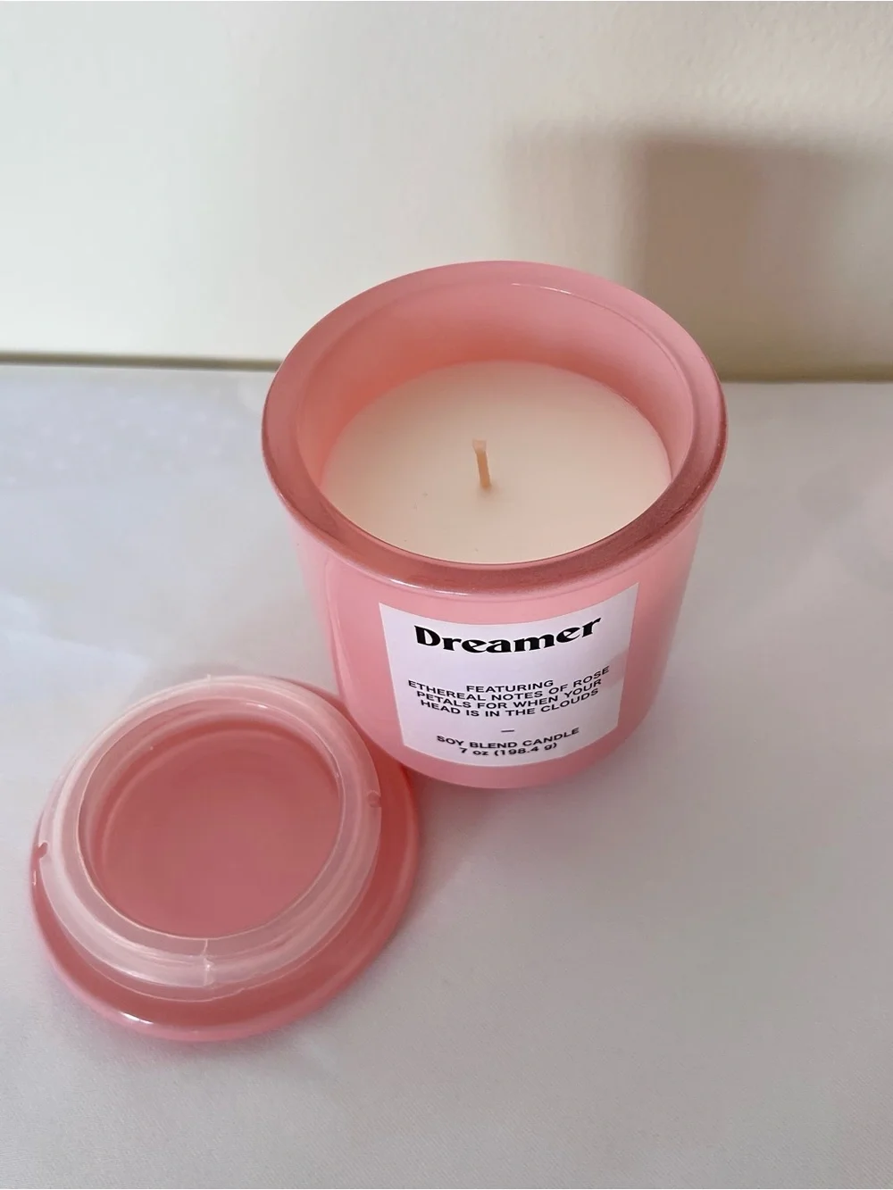 NWT Opal House Personality Candle Dreamer Rose Petal Pink 39 Hour Burn Gift Soy